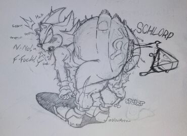 ahe_gao anal_insertion anal_plug anus ass ass_focus backsack balls ballsack big_ass big_balls big_butt big_cock big_penis black_and_white blush buttplug chaos_emerald cock cocktail cum cumming drooling eyes_rolling_back femboy huge_ass huge_butt lube lubricant male male_only mobian no_hands nude object_in_ass object_insertion penis pulling_panties sega shaded shadow shadow_the_hedgehog shiny_skin signature slipping_out slowarts sonic_(series) sonic_the_hedgehog_(series) stretched_anus sweat sweatdrop tagme text thick_thighs thong traditional_media_(artwork)