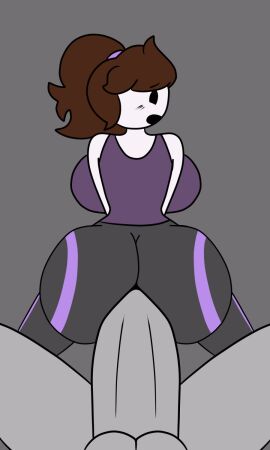1boy 1girls animated ass female huge_ass jaiden jaiden_animations male scarecorrode sex tagme voluptuous workout