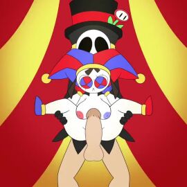 big_breasts morado_arts penis_in_pussy pomni_(the_amazing_digital_circus) shortstack size_difference smaller_female tagme the_amazing_digital_circus the_amazing_world_of_gumball vaginal_penetration video