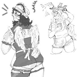 ass big_ass big_butt duck furry maid maid_apron maid_outfit mcyt minecraft_youtubers qsmp quackity quackity_hq twitch.tv youtube youtuber youtubers