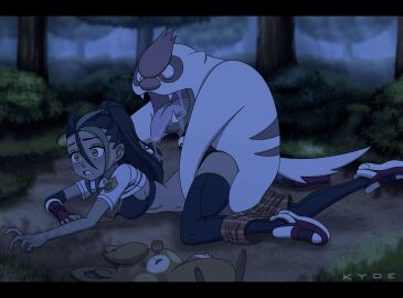 1boy 1girls 1monster 2d animated black_underwear canine dark-skinned_female dark_skin defeated defeated_heroine doggy_style endured_face female fingerless_gloves forest freckles freckles_on_ass freckles_on_face interspecies kyde male male/female male_pokemon/female_human monster monster_rape nemona_(pokemon) nintendo outdoors outside pawmot penetration pokemon pokemon_sv pokemon_trainer pokephilia ponytail pussy scared school_uniform schoolgirl sex sweat sweatdrop thick_thighs thighhighs thighs uncomfortable underwear vaginal_penetration vaginal_sex vigoroth zoophilia