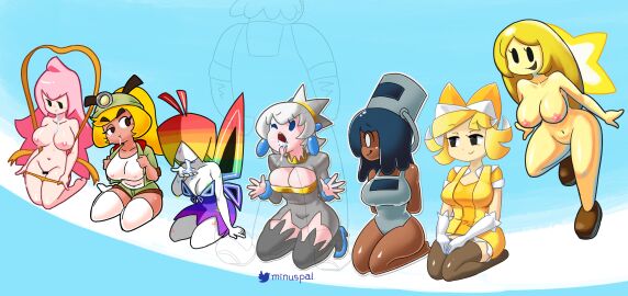 1boy 7girls absurd_res after_oral anthro_penetrated anticipation areola_slip areolae ass_length_hair big_breasts black_eyes blowjob blue_hair breasts bucket bucket_hat butterfly_wings censored cleavage_cutout crown cum cum_in_mouth cum_inside cumshot dark-skinned_female dark_blue_hair dark_skin dress drooling_cum ear_piercing excited fellatio female female_focus female_penetrated gijinka gloves goomba goombella green_shorts grey_hair grey_thighhighs hard_hat has_uncensored_version huey_(paper_mario) human human_on_human human_penetrating humanized imminent_oral kersti licking_lips light-skinned_female light-skinned_male light_skin lineup long_gloves long_hair long_sleeves male male_penetrating mario mario_(series) mario_and_luigi:_bowser's_inside_story mario_and_luigi_(series) minus8 misstar multicolored_clothes multicolored_hair nintendo nipples nipples_visible_through_clothing no_irises no_sclera olivia_(paper_mario) on_knees one-piece_swimsuit oral paper_mario paper_mario:_sticker_star paper_mario:_the_origami_king paper_mario:_the_thousand-year_door pasties pink_hair pixl_(mario) ponytail pulling_panties pussy rainbow_hair rule_63 silver_crown silver_hair simple_background star_pasties star_spirit star_sprite starlow straight super_paper_mario sweat tagme thighhighs tippi_(mario) transparent_body vest wet_shirt white_gloves white_pupils white_shirt white_skin white_thighhighs yellow_hair