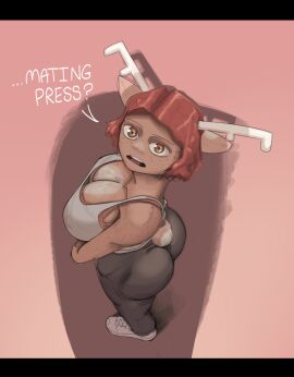 1boy 1girls above_view asking_for_it asking_for_sex ass big_ass big_breasts breasts cleavage deer dialogue english_text eye_contact female fm001 furry furry_female imminent_penetration imminent_sex innocent instant_loss large_ass large_breasts larger_male looking_at_viewer male male_pov mating_press pov pov_eye_contact pov_male shadow tail tail_tuft tank_top text unaware