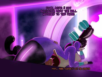 angry asphyxiation ass assertive_female assertive_feral assertive_humanoid big_ass big_butt big_ears cheetah chokehold clothing cloud cross-popping_vein curvy_figure death_by_snu_snu dominant dominant_female dominant_male dominatrix duo electronics equid equine felid feline female feral hand_on_ass hand_on_butt hand_on_hip hand_on_leg hand_on_thigh head_between_legs head_between_thighs headscissor hi_res horse hybrid jianguo leg_wrap legwear logo logo_background logo_censor logo_print lying male male/female mammal mazin neon_lights on_ground on_side phone pole pony sky skyscape sopdeta_(diives) spikelove15 stripper_pole strong_female submissive submissive_female thick_thighs touching_butt touching_face touching_thigh wide_hips xingzuo_temple