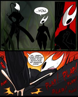 2025 2d 2d_(artwork) 2d_artwork 3_panel_comic 5_fingers abstract_background antenna_hair antennae antennae_(anatomy) anthro anthro_only big_balls big_breasts big_penis black_body blush blush_lines blushing_female breasts bug bug_girl close-up closed_eyes comic cum cum_in_pussy cum_inside cumming cumming_in_pussy cumming_inside cumming_while_penetrating curvaceous curvy curvy_female curvy_figure dialogue dialogue_bubble duo erect_nipples female_only frown frowning futanari futanari/female futanari_penetrating grass grass_field half-erect hand_on_hip hands_on_hips hollow_knight hollow_knight:_silksong hornet_(hollow_knight) huge_balls huge_cock hyper hyper_penis idolomantises insect_girl insect_humanoid insectoid insects leaking_cum legs_apart legs_spread looking_up making_fun_of massive_penis mating_press medium_breasts mocking mothmilfs naked naked_female naked_futa nipples nude nude_female orgasm pink_blush plap plap_(sound) proud proud_of_his_cock public public_exposure public_indecency public_nudity public_sex sex shakra_(hollow_knight) short_female show_off showing_off silksong slender slender_body slender_waist squat squatting sweat sweatdrop sweating sweaty sweaty_body tall_female team_cherry teasing text thick thick_ass thick_legs thick_thighs thin vaginal_insertion vaginal_penetration vaginal_sex veiny veiny_penis wide_hips wide_thighs