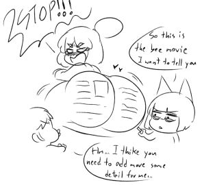 1boy 2d 2d_(artwork) 2girls animal_crossing animal_crossing_new_horizons ankha ankha_(animal_crossing) annoyed annoyed_expression ass big_ass big_butt big_thighs bubble_ass bubble_butt doubutsu_no_mori female fur furry huge_ass huge_butt huge_thighs isabelle_(animal_crossing) male mouth nairu_(doubutsu_no_mori) nintendo open_mouth shiny_hair shiny_skin startop text text_bubble thick_ass thick_thighs thighs villager_(animal_crossing)