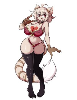 anthro anthro_only big_breasts breasts cleavage felis_(lucyfercomic) female furry huge_breasts lucyfercomic original tagme thick_thighs wide_hips