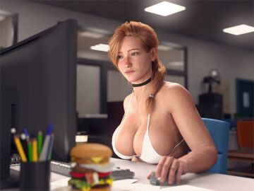 1girls 3d big_breasts breasts bust busty chest curvaceous curvy curvy_figure female freckles ginger ginger_hair hips hourglass_figure legs light-skinned_female light_skin mature mature_female morgan_tylle_(word2) original original_character slim_waist thick_legs thick_thighs thighs voluptuous wide_hips word2