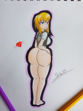 1girls ass ass_focus big_ass blonde-haired_female blonde_female blonde_hair blue_eyes bottomless dc dc_comics female half-dressed half_naked kara_zor-el my_adventures_with_superman photo_(medium) pixie_crop pixie_crop_bangs pixie_crop_female pixie_crop_hair pixie_crop_with_long_locks pixie_cut pixie_cut_bangs pixie_cut_female pixie_cut_hair pixie_cut_with_long_locks short-haired_female short_hair short_hair_bangs short_hair_with_long_locks signature supergirl supergirl_(my_adventures_with_superman) superhero superman_(series) text thekai03 thick thick_ass thick_hips thick_thighs traditional_art traditional_drawing_(artwork) traditional_media traditional_media_(artwork) vest