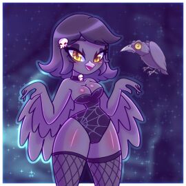 1girls anthro anthrofied ass avian bird breasts console_exculsive crow female flora_fauna furry humanized personification plant_humanoid plants_vs._zombies plants_vs_zombies popcap_games pussy raven_(bird) raven_(pvz) slv_rbz
