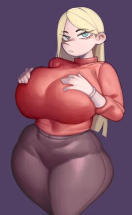 1girls 2d big_breasts breasts female huge_breasts kelvin_hiu milf older_female ousama_ranking queen_hilling ranking_of_kings voluptuous voluptuous_female