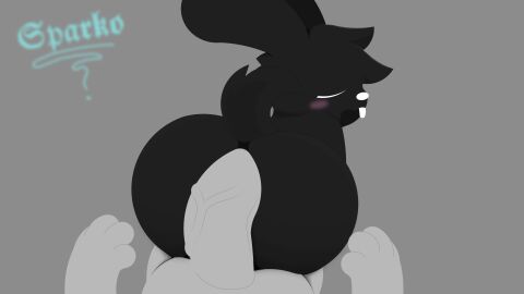 absurd_res anal anal_sex anthro ass big_ass big_butt big_penis blush buckteeth closed_eyes digital_media_(artwork) duo erection faceless_character faceless_male fluffy fur genitals hi_res huge_cock lagomorph leporid lying male male_penetrating mammal moan nude open_mouth penetrated_pov penetration penile penile_penetration penis rabbit rabbit_ears receiving_pov scut_tail sex short_tail simple_background sitting solo sparkothefailure tail teeth toony vein veiny_penis