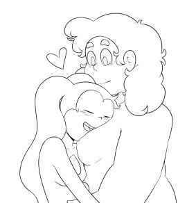 1girls 2girls alien alien/human alien_girl alien_look_like_human blush blush_lines boobs_out breasts breasts_out cartoon_network chubby chubby_female closed_eyes closed_smile couple curly_hair digital_drawing_(artwork) digital_media_(artwork) duo duo_focus female female/female gem gem_(species) happy happy_female head_between_breasts head_on_breasts hotfiresu human hybrid lesbian_couple line_art looking_at_partner looking_down medium_breasts medium_hair multiple_females multiple_girls muscular muscular_female naked naked_female nipples no_color nora_quartz_universe nude nude_female open_eyes open_mouth open_smile pressed_together puffy_areola puffy_nipples rule_63 shorter_female sketch skinny skinny_female small_breasts smile spinel_(steven_universe) standing steven_quartz_universe steven_universe stevinel taller_female touching_breast twintails uncensored uncolored yuri