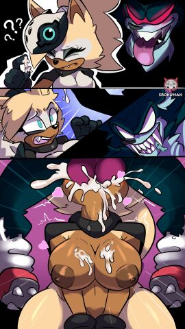 1boy 1girls alternate_breast_size big_breasts big_nipples big_thighs big_titties blowjob breasts comic cum cum_in_mouth cum_inside curvaceous curvaceous_female curvaceous_figure curvy curvy_figure curvy_hips dubious_consent erokuman04 female female_focus idw_comics idw_publishing large_breasts male nipples nude pussy questionable_consent sex sonic_(series) sonic_the_hedgehog sonic_the_hedgehog_(idw) sonic_the_werehog straight vaginal_penetration werewolf whisper_the_wolf wolf