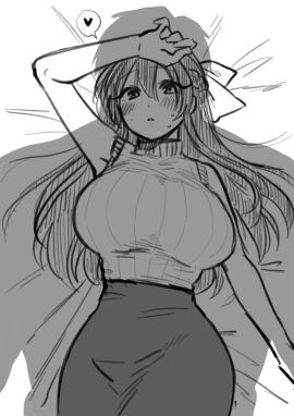 1boy 1girls aroused big_breasts blonde-haired_male breasts damedame_ol female female_human gyaru-oh hourglass_figure huge_breasts human human_male imminent_sex inuyoshi_akira larger_male light-skinned_female long_hair male muscular muscular_male on_bed original pov size_difference slim_waist smaller_female thick_thighs wide_hips