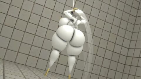 1girls 3d 3d_animation animated ass barefoot big_ass big_breasts breasts completely_nude completely_nude_female female female_only full_body hands_on_head ironhawk naked naked_female nude nude_female pheromosa pokemon rear_view shower showering solo solo_female tagme video voluptuous voluptuous_female