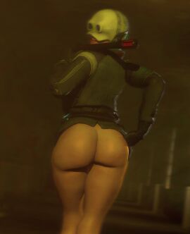 1girls 3d artist_request ass baton big_ass bottom_heavy bottomless bottomless_female civil_protection_(half-life_series) civil_protection_female_(half-life_series) female female_only half-life_(series) half-life_2 half_naked lifting_skirt looking_at_viewer looking_back looking_back_at_viewer mask masked masked_female showing_ass smiling_at_viewer solo solo_female stun_baton stunstick thick_ass thick_thighs