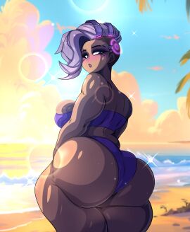 1girls 2024 2d 2d_(artwork) ass ass_focus beach big_ass big_breasts big_hips big_thighs bikini blizzard_entertainment blue_bikini blush bottom_heavy breasts child_bearing_hips curvaceous curvaceous_body curvaceous_female curvaceous_figure curvaceous_hips curvy curvy_body curvy_female curvy_figure curvy_hips curvy_thighs cybernetics dyed_hair enormous_hips enormous_thighs female giant_ass giant_hips gigantic_ass gigantic_hips gigantic_thighs heavenly_ass hips huge_ass huge_hips huge_thighs hyper hyper_ass large_ass large_breasts large_hips large_thighs latina looking_back massive_hips massive_thighs mexican mexican_female mohawk_(hairstyle) okioppai olivia_colomar overwatch overwatch_2 pinup plump plump_ass plump_thighs purple_eyes purple_hair seaside solo solo_female solo_focus sombra sparkles swimsuit tan-skinned_female thick_ass thick_hips thick_thighs thighs thunder_thighs wide_hips