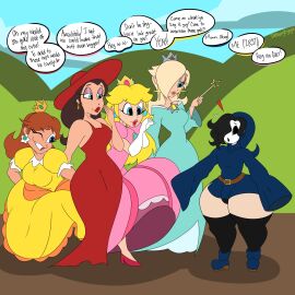 1boy 4girls aqua_dress azure_(cosmiczero) big_breasts black_hair blonde_hair blue_eyes breasts brown_hair dabeegenjoya dress fat_thighs female female_prey femboy femboy_pred hoodie imminent_vore kinksty lipstick male male/female male_pred mario_(series) mask multiple_females multiple_girls multiple_prey nintendo oc_pred/canon_prey oc_x_canon pauline pink_dress princess princess_daisy princess_peach princess_rosalina red_dress same_size_vore shortstack shortstack_femboy shy_guy smile super_mario_bros. super_mario_galaxy thick thick_femboy thick_male thick_thighs thighhighs tomboy vore vore_sequence wide_hips willing_prey willing_vore wink yellow_dress