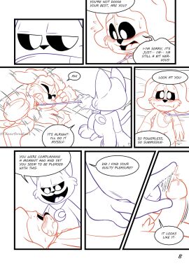 2024 2d 2d_(artwork) 2d_artwork anthro anthro_on_anthro anthro_only blush blush_lines blushing canine cat cat_boy cat_ears cat_tail catboy catnap catnap_(poppy_playtime) collar comic critters_(poppy_playtime) dialogue dialogue_box dialogue_bubble dog dog_boy dog_ears dog_tail dogday dogday_(poppy_playtime) doggy domestic_cat domestic_dog feline fur furry furry_only gay leash male mob_entertainment no_humans orange_fur orange_skin page_7 page_number poppy_playtime poppy_playtime_(chapter_3) precum purple_body purple_fur purple_skin sex smiling_critters tagme tail teasing text theartbreaker1 watermark yaoi