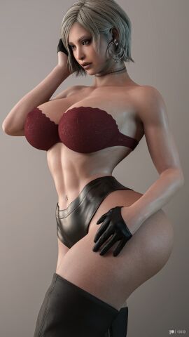1girls 3d 3d_(artwork) ada_wong artist_name asian asian_female breasts capcom cga3d chinese chinese_female erotichris female female_focus female_only large_breasts light-skinned_female light_skin pale-skinned_female pale_skin patreon_logo resident_evil solo solo_female solo_focus watermark