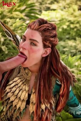 1girls ai_animation ai_generated aloy blowjob horizon_forbidden_west horizon_zero_dawn playstation tagme video