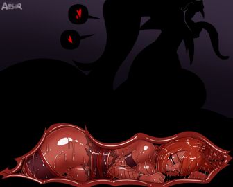 2024 2d 2d_(artwork) 2girls aelia_(aesir) aesir aesir_(artist) ahe_gao big_breasts bodily_fluids breasts cruel_pred crying cutaway digestion dissolving_clothes dissolving_clothing face_tattoo fangs fatal_vore female female_pred female_prey fox_ears fox_girl internal_view lamia light-skinned_female light_skin long_tongue multiple_females multiple_girls naga oral_vore original_character ponytail purple_nails red_hair satisfied silhouette sliding_down_tail snake_girl stomach_acid tears unwilling_prey unwilling_vore vore x-ray