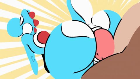 2boys all_fours anal anal_sex animated animated_image anthro anthro_on_anthro anthro_penetrated ass ass_focus balls balls_deep ballsack big_ass big_butt big_penis blue_yoshi dinosaur doggy_style femboy gay komdog komponi male male/male male_focus male_only male_penetrated male_penetrating mario_(series) nintendo penetrated penis rough_sex yaoi yoshi