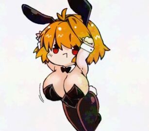 2323astronomy ahoge animal_ears arcueid_brunestud ass big_ass big_breasts big_butt black_leotard blonde_hair breasts bunny_ears bunnysuit chibi detached_sleeves fake_animal_ears female hair_between_eyes highres hips large_breasts leotard melty_blood mob_face pantyhose playboy_bunny rabbit_ears red_eyes solo thick_ass thick_thighs thighs tsukihime type-moon white_background wide_hips wrist_cuffs