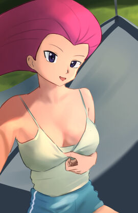 1girls female jessie_(pokemon) nintendo pokemon solo sunda tagme