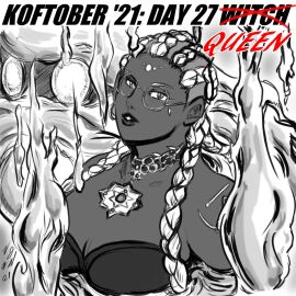 1girls big_breasts bodypaint braid dark-skinned_female dark_skin dolores_(kof) female glasses king_of_fighters long_hair round_glasses taurencebell white_hair