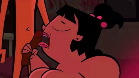 1boy 1girls animated bbw big_breasts black_hair blowjob breasts chubby cody_(tdi) fat fellatio female hand_on_penis handjob licking_penis lipstick male naked nude oral overweight partial_male penis pink_lipstick sadie_(tdi) sex size_difference straight tagme teasing teasing_penis total_drama_island twintails venturatheace