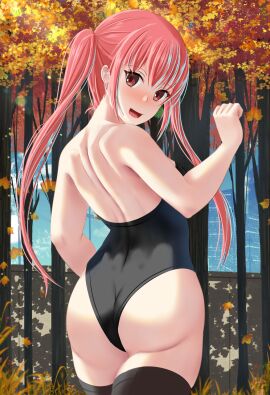 1girls ass ass_cleavage ass_crack autumn ayasaki_remi back bare_arms bare_back bare_hands bare_hips bare_shoulders bare_skin bare_thighs black_legwear black_leotard black_stockings black_thigh_highs black_thighhighs black_topwear breasts butt_crack day daytime dot_nose elbows exposed exposed_arms exposed_ass exposed_back exposed_butt exposed_shoulders exposed_thighs female female_focus female_only fingers fuzzlogik hair_between_eyes head_tilt high_resolution high_school_student highres horimiya lean_figure legs legwear leotard light-skined_female light-skinned_female light_skin long_hair looking_at_viewer looking_back narrow_waist open_mouth open_mouth_smile outdoors outside parted_lips pink-eyed_female pink-haired_female pink_eyebrows pink_eyes pink_hair schoolgirl shoulders sideboob slender_body slender_waist slim_female slim_waist small_breasts smile smiley_face smiling_at_viewer smooth_skin solo standing stockings teenage_female teenager thick_ass thick_thighs thigh_highs thighhighs thighs thin_waist tilted_head tongue topwear twintails twintails_(hairstyle) upper_body wide_hips