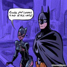 batman batman_(bruce_wayne) batman_(series) broccoli.tyme bruce_wayne catwoman dark-skinned_female female not_porn selina_kyle tagme