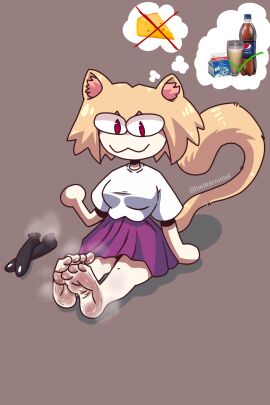 1girls 2d :3 animal_ears anthro anthro_female anthro_only cat_ears feet feline female female_only foot_fetish foot_focus imlearninlol melty_blood neco-arc self_upload sitting smelly_feet smile solo steamy_feet sweat sweat_fetish sweating tagme tail tsukihime twitter_username