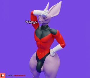 1boy ass bulge camseven dialogue dragon_ball dyspo femboy flaccid male male_only penis solo solo_male text thick_thighs
