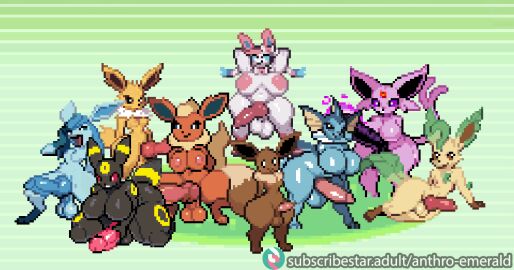 all_nine_eeveelutions anthro anthroemerald anthrofied athletic athletic_futa balls bent_over big_ass big_balls big_breasts breast_squeeze breasts breasts_out canine_penis chubby chubby_futa cute dickgirl eevee eeveelution espeon flareon fluffy_tail futanari glaceon group hand_on_face hands_behind_head hands_on_penis holding_weapon hourglass_figure huge_ass huge_breasts huge_butt huge_cock hyper_breasts hyper_penis intersex jolteon laughing leafeon lying lying_on_side mod neck_tuft nipples nude nude_futa pear-shaped_figure penis pixel_art pokemon pokemon_(species) pokemon_anthro_emerald pokemon_rse presenting presenting_breasts presenting_penis sagging_balls slightly_chubby slightly_chubby_futa slightly_chubby_intersex slim_waist small_breasts small_penis smile sprite_art squatting standing sylveon tapering_penis thick_ass thick_penis thick_thighs umbreon vaporeon
