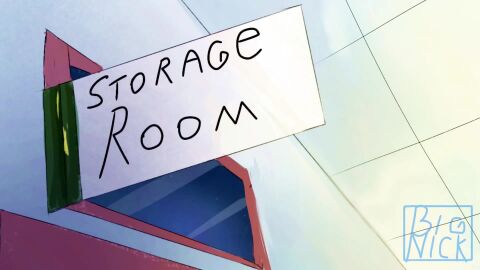 anal anal_sex animated anonymous_male balls bara big_nick big_pecs body_hair bottomless cum cum_dripping erection facial_hair gay group_sex kaeru333938123 looking_at_viewer looking_pleasured male male_only muscular oral pantless red_(kaeru333938123) size_difference small_dom_big_sub storage_room tagme underwear_aside video wink yaoi