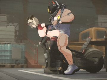 3d 3d_animation animated arms_held_back breasts breasts_out burnice_white fast_thrusts female from_behind hollow_thug sex_from_behind tir_al zenless_zone_zero