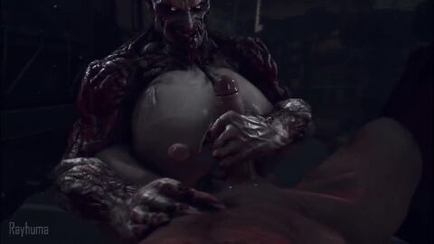 1boy 1girls animated big_breasts big_penis dying_light huge_breasts looking_at_viewer nightmare_waifu rayhuma tagme video volatile