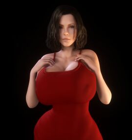 1girls 3d 3d_(artwork) alternate_breast_size black_hair breasts breasts_bigger_than_head brunette busty cleavage clothed clothed_female clothing dress elegant female female_only front_view ghost_lips hair half-closed_eyes hips hourglass_figure huge_breasts human kate_beckinsale light-skinned_female light_skin medium_hair nipple_bulge nipples nipples_visible_through_clothing red_dress seductive_look selene_(underworld) solo solo_female standing thighs underworld upper_body vaako vampire_girl wide_hips