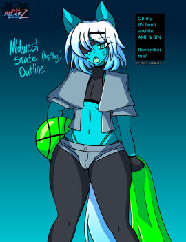 1boy 2025 airiin220 basketball bulge cyberairiin_(airiin220) english_text eyepatch femboy gloves horse_boy horse_race_tests male male_only midwest_state_outline open_mouth short_hair shorts text thong