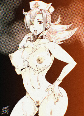 +_+ 1girls areolae big_boobs big_breasts bodily_fluids boobs breasts breasts_exposed breasts_out buckle buckle_choker choker collarbone cross-shaped_pupils cum cum_on_body cum_on_breasts curvy female gloves huge_breasts latex_gloves licking licking_fingers monochrome naked naked_female navel ninja nipples nousk nude nude_female nurse nurse_cap nurse_hat pubes pubes_exposed scar scar_across_eye scar_across_mouth scar_on_face skullgirls solo solo_female surgical_gloves thick_thighs thighs tied_hair tits valentine_(skullgirls) visible_nipples white_gloves