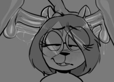 2024 big_penis breasts chipchell ear_fuck female flat_chest flat_chested furry huge_cock lace_(chipchell) male original original_character penis small_breasts tagme