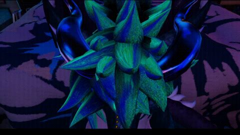 3d animated anthro bed blowjob deep_blowjob deepthroat dick dragon ear_piercing earrings fellatio female female_focus furry green_body green_scales male multicolored_hair penis pov scalie vrchat vrchat_avatar wings