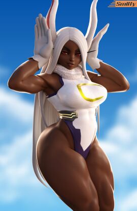 1girls 3d ass athletic athletic_female big_ass big_breasts breasts brown-skinned_female brown_body brown_skin bust busty chest curvaceous curvy curvy_figure dark-skinned_female dark_skin female female_focus fit fit_female hair hero heroine hips hourglass_figure huge_breasts human large_breasts legs lips mature mature_female miruko my_hero_academia rumi_usagiyama shounen_jump slim_waist smitty34 superhero superheroine thick thick_hips thick_legs thick_thighs thighs voluptuous waist white_hair wide_hips