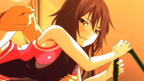 10s 1boy 1girls 2017 animated arm_support black_hair blush breasts censored clothing_aside competition_swimsuit female grabbing_another's_breast groping ikoma_yui indoors leg_hold leg_up mosaic_censoring one-piece_swimsuit pussy pussy_juice sex short_hair spread_legs standing straight sunset swimsuit swimsuit_aside tagme toriko_no_(series) toriko_no_kusari urushibata_takeshi vaginal_penetration