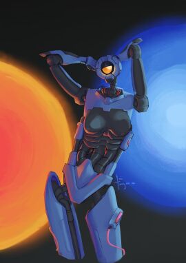 boobs_out breasts female machine maitangerine mirage_(ultrakill) nude nude_female nudity nudity_girl posing posing_for_picture posing_for_the_viewer posing_nude robot robot_girl standing ultrakill