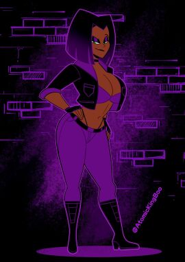 1girls ass atomickingboo big_ass big_breasts breasts brown-skinned_female brown_body brown_skin bust busty curvaceous curvy curvy_figure dark-skinned_female dark_hair dark_skin digital_media_(artwork) female green_eyes hips hourglass_figure huge_ass huge_breasts human kassandra_(atomickingboo) kassandra_cruz large_ass large_breasts legs mature mature_female oc original original_character purple_theme the_besties_(atomickingboo) thick thick_hips thick_legs thick_thighs thighs voluptuous voluptuous_female waist wide_hips