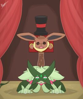 1boy 1girls 2d_animation 5:6 anal anal_juice anal_juice_drip anal_juice_on_butt anal_juice_on_penis anal_juice_string anal_sex animated anthro arms_tied ass balls balls_deep big_ass big_breasts big_butt big_penis bodily_fluids bondage bound box breasts clothing cock-tail container deep_penetration dengon duo eevee female femdom feral frame_by_frame furry generation_1_pokemon generation_9_pokemon genitals happy happy_sex hi_res huge_cock humanoid_genitalia interspecies larger_female loop magic_trick male male/female meowscarada nintendo nipples open_mouth panties pawpads paws penetration penis pokemon pokemon_(species) rough_sex sex simple_background size_difference smaller_male straight thick_thighs unconscious underwear vertical_video